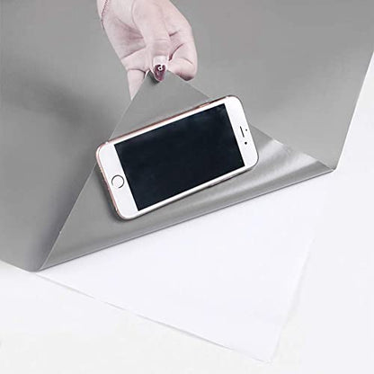 Livelynine 15.8x197 Light Grey Contact Paper Peel and Stick for Cabinets Rental Friendly Kitchen Cabinet Wallpaper Adhesive Vinyl Wrap Gray Desk Cover Removable Wall Paper Modern Bedroom Bathroom - color: Solid Gray, size: 15.8" x 197"