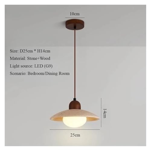 Chandelier, Yellow cave Stone Japanese Style Bedroom headboard Pendant Light Creative Retro Nordic Restaurant Small(Type B,Warm) - color: Type B, size: Warm