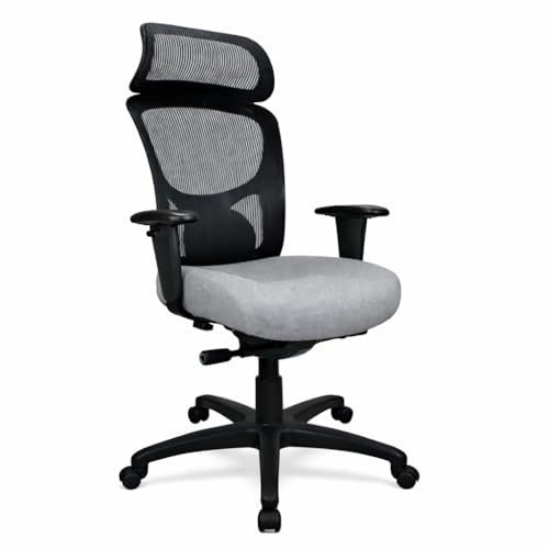 Tempur-Pedic TP6450 Mesh Office Desk Chair, Ergonomic High Back Computer Chair with Adjustable Arms, Lumbar Support and Swivel Tilt, Agate - color: Agate