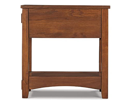 Signature Design by Ashley Breegin Narrow Sofa Side End Table, Brown, 13" - color: Brown
