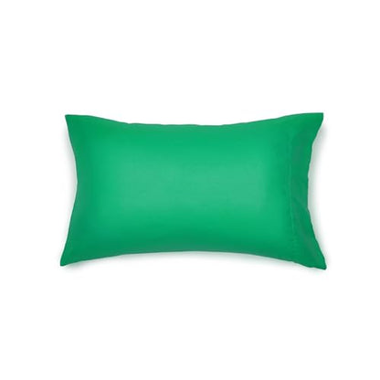 Amazon Basics 7-Piece Soft, All-Season Microfiber Kid's Bed-in-a-Bag Bedding Set with Comforter, Sheets, Pillow Shams and Pillowcases, Full/Queen, Solid Green - color: Green, size: Full/Queen