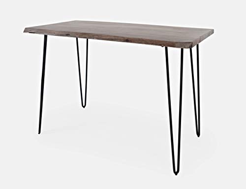 Jofran Nature's Edge 52" Farmhouse Dining Table - Solid Wood Counter Height Dining Table for Modern Homes, Slate - color: Slate