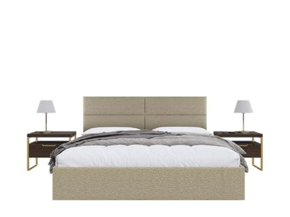Vänt Wall Mounted Headboard Panels, King/Twin, Boucle Beige - color: Boucle Beige, size: 39"