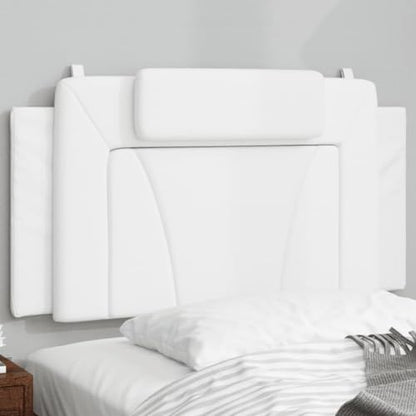 Viana 39.4 Inch Faux Leather Headboard Cushion, Upholstered Wall Mounted Bed Backrest Pillow for Twin Bed, White - color: White, size: 39.4 inch headboard