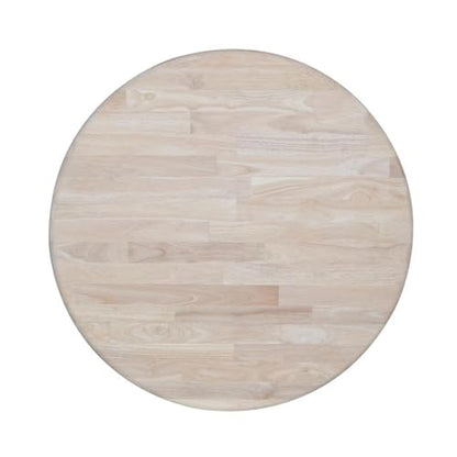 International Concepts 30" Round Top Natural Wood Counter Table - color: Unfinished