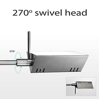 O'Bright LED Pharmacy Table Lamp, Full Range Dimming, 12W LED, 360 Degree Swing Arms, Desk, Reading, Craft, Work Lamp, ETL Tested, Brushed Nickel - color: Brushed Nickel