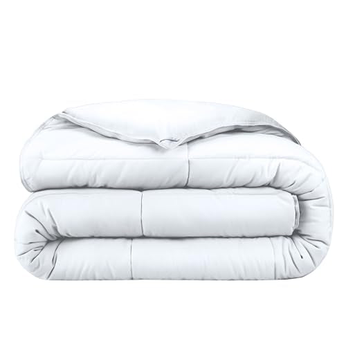 Bare Home Duvet Insert Comforter (Queen, White) | 1800 Ultra-Soft, Goose Down Alternative, Premium Quality, All-Season Warmth - color: 01 - White, size: Queen