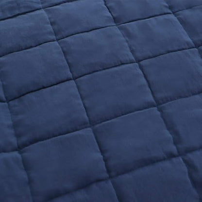 EMME Quilts Queen Size Bedding Sets Navy Blue Bedspread, Soft Lightweight Pre-Washed Bed Set, 3 Piece Cozy Reversible Microfiber Bed Coverlet with Pillow Sham(Square Pattern,90"x90") - color: 01-navy (Squares Pattern), size: Full/Queen(90" x 90")