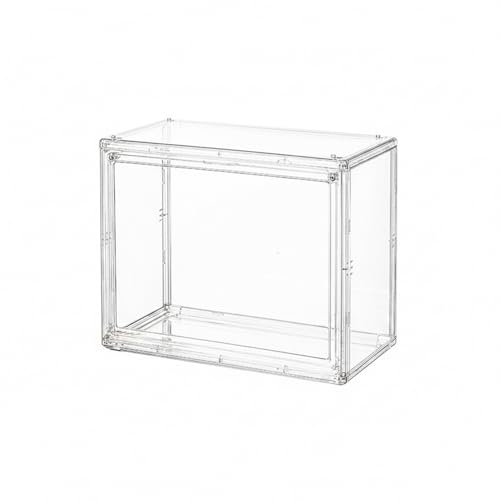Clear Stackable Storage Bins with Lids, Durable Plastic Organizer Containers for Closet, Shelf & Desktop Organization - size: 10.63 x 8.66 x 5.12 in