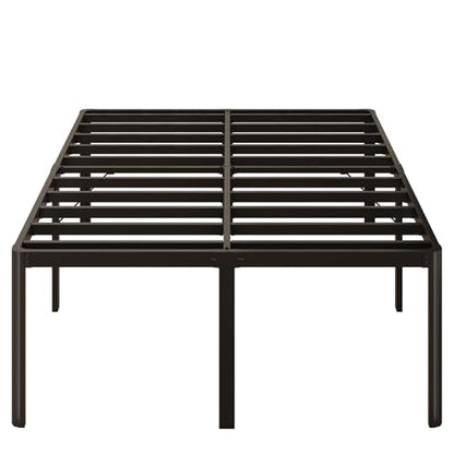 Yicensen 22 Inch High Queen Bed Frame Rounded Corner No Box Spring Needed, Heavy Duty Metal Queen Size Platform Bed Frame, Easy Assembly, Noise Free, Black - size: Queen, style: 22 Inch