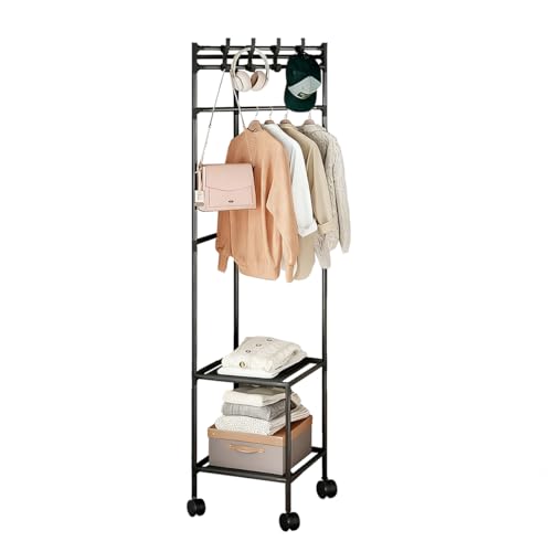 Clothes Rails for Bedroom Bedrooms Corner Clothes Rack Multi-Layer Nightstand Clothes Coat Racks Simple Household Bedroom Floor Standing Hangers Shelve
