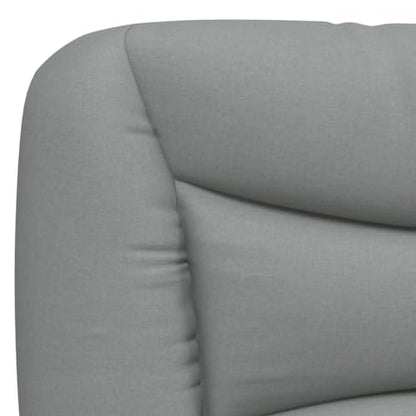 Wall Mounted Headboard Cushion, King Size Bed Backrest Pillow for Reading and TV, Wavy Striped Fabric Upholstered Wall Panel, Light Grey, 80 Inch - color: Light Gray 4