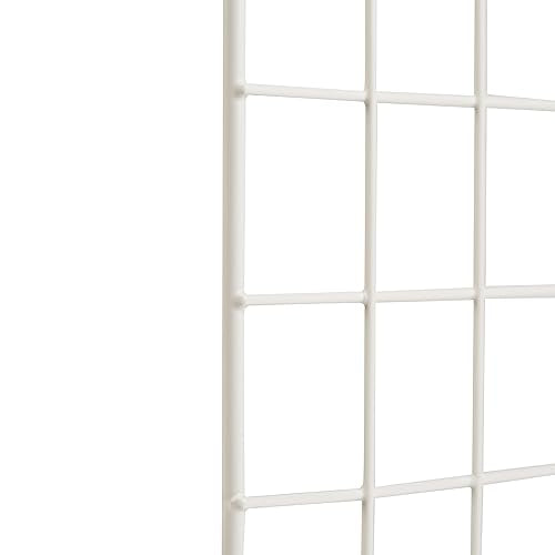 Amazon Basics Cube Wire Grid, 6-Cube, 12 x 12-Inches, White | Stackable, Storage Shelves - color: White