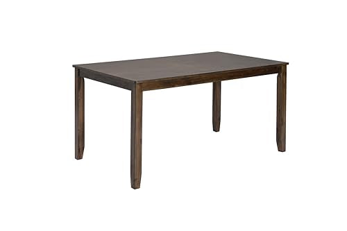 Knocbel Classic 4-Person Dining Table for Small Space, Wooden Apartment Condo Pub Bistro Kitchen Dining Furniture, Standard Height (Walnut Rectangular 30" H) - color: Walnut Rectangular 30"h