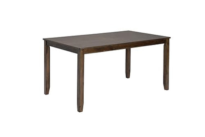 Knocbel Classic 4-Person Dining Table for Small Space, Wooden Apartment Condo Pub Bistro Kitchen Dining Furniture, Standard Height (Walnut Rectangular 30" H) - color: Walnut Rectangular 30"h