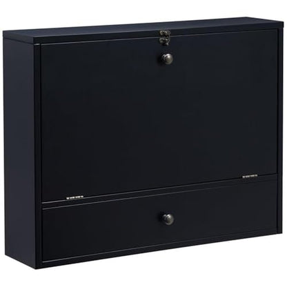 SEI Furniture Wall Mount Laptop Desk - Universal Style, Black