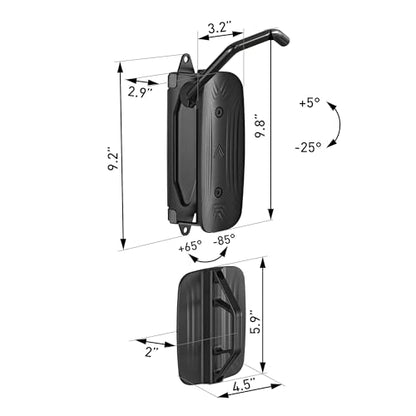 monTEK Swivel Bike Wall Mount, Bike Hangers for Garage, 2 Pack | Heavy-duty vertical wall bike storage rack swivels 150° to save space; holds 66 lb each and fits tires up to 3.54 in wide - size: 2 PACK
