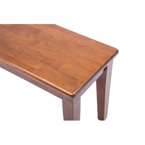 Boraam Shaker Backless Wood Bench - Cocoa Walnut - color: Cocoa Walnut