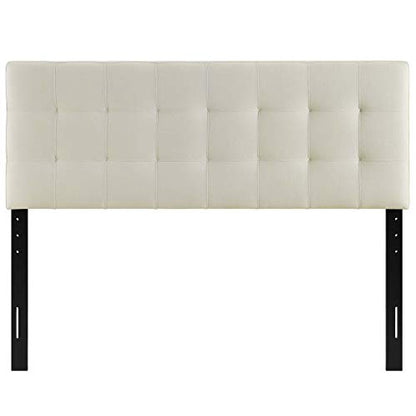 Ergode Lily Queen Upholstered Linen Fabric Tufted Headboard - Elegant Bedroom Upgrade