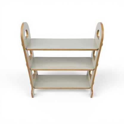 3 Tier Wooden Spice Rack | Solid Wood Kitchen Organizer | Countertop or Pantry | See Every Jar | No Assembly Required