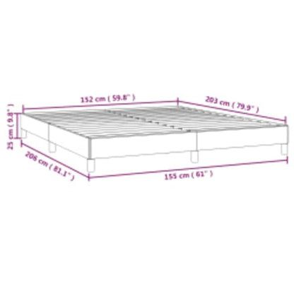Queen Size Bed Frame, Upholstered Platform Bed with Breathable Fabric, Sturdy Engineered Wood Base, Low Profile Modern Bedroom Furniture, Dark Grey - color: Dark Gray, size: Queen & 9.8"