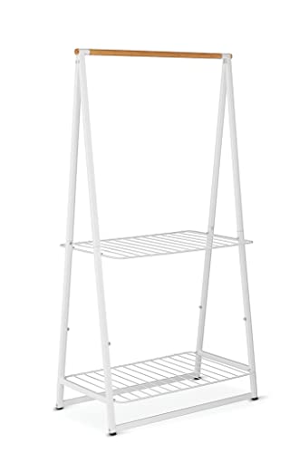 Brabantia - Linn Clothes Rack - Multi-Functional - Space Saver - Adjustable Shelves - Wardrobe Hanging - Drying Rack - Freestanding - Stable - White - Large - color: White, size: Large