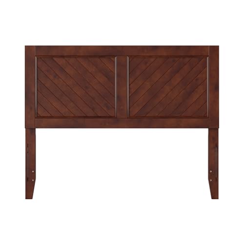 AFI, Canyon Full Solid Wood Rustic Farmhouse Headboard, Walnut - color: Walnut, size: Full