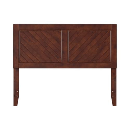 AFI, Canyon Full Solid Wood Rustic Farmhouse Headboard, Walnut - color: Walnut, size: Full