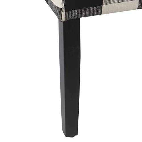 HomePop Parsons Dining Chair - Black Plaid (Set of 2) - color: Black Plaid(set of 2), style: Pack of 2