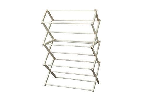 Peaceful Classics Wooden Laundry Rack - Amish Handmade Wooden Clothes Drying Rack - Foldable Drying Rack for Towel, Blanket, Linen Household Essentials - for Indoor Or Outdoor Use (52" x 36" x 16") - size: Medium