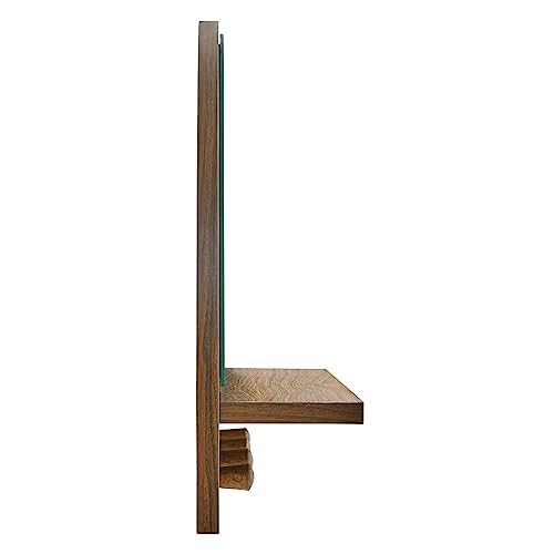 Modway EEI-6350-WAL Moonbeam Arched Mirror, Walnut - color: Walnut