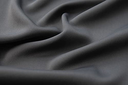 Windows Dark Grey Blackout Curtains 54 inches Long 2 Panels Set Grommet Blackout Drapes Energy Saving Noise Reducing Thermal Insulated for Bedroom Living Room Nursery - color: Dark Grey, size: 42"W x 54"L (Pack of 2)
