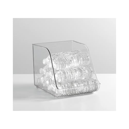 iDesign Water Bottle Organizer for Fridge, Clear | Made in USA - style: Pack of 1- Tall