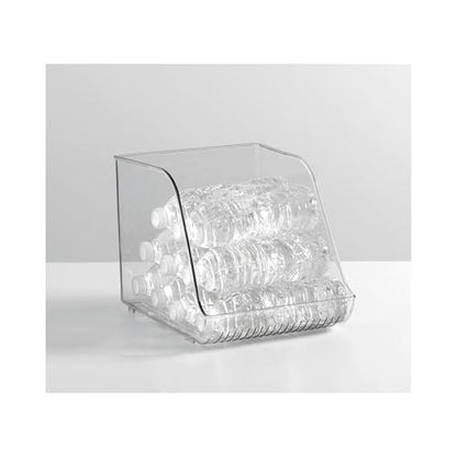 iDesign Water Bottle Organizer for Fridge, Clear | Made in USA - style: Pack of 1- Tall