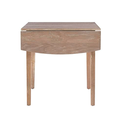 Linon Torino Greywash 30" Square Drop Leaf Table - 30" X 48" Fully Extended - color: Greywash