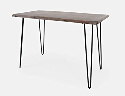 Jofran Nature's Edge 52" Farmhouse Dining Table - Solid Wood Counter Height Dining Table for Modern Homes, Slate - color: Slate