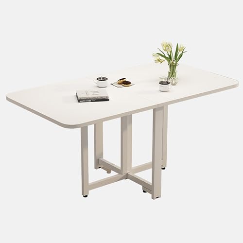 Drop Leaf Dining Table, Movable Expandable Multifunction Rectangular Foldable Desk, for Small Space, Living Room, Apartment, Office, Study (Color : B, Size 140 (C 100x60cm/39.4X - color: C, size: 100x60cm/39.4x23.6in