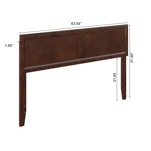 AFI, Sophia Adjustable Modern Queen Wood Headboard, Walnut - color: Walnut, size: Queen (U.S. Standard)