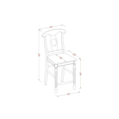 HomeStock Counter Height Table Set with 2 Chairs - Modern Dining Set for Kitchen & Breakfast Nook