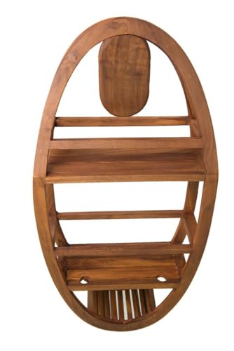 AquaTeak The Original Moa Teak Shower Suction Holder