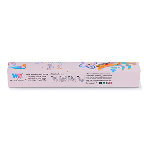 wondever Large Rainbow Wall Decals Colorful Boho Flower Peel and Stick Wall Art Stickers for Girls Bedroom Kids Room Baby Nursery - color: Flower