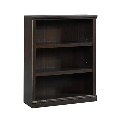 Sauder Miscellaneous Storage 3-Shelf Bookcase/ Book shelf, Jamocha Wood finish - color: Jamocha Wood