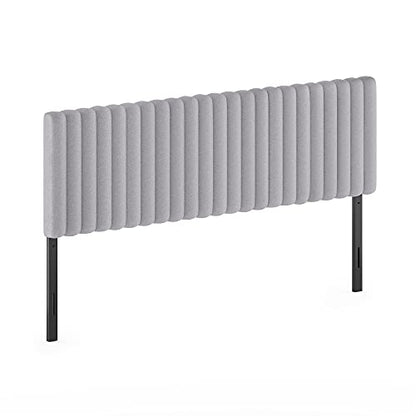 Furinno Roanne Upholstered Tufted Headboard, King, Glacier - color: Glacier, style: King-Lines