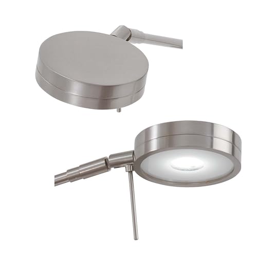 GEORGE KOVACS P4308-084 George's Reading Room LED Swing Arm Wall Lamp, 1-Light, 8 Total Watts, 6.25-in H x 13.75-in W, Brushed Nickel - color: Brushed Nickel