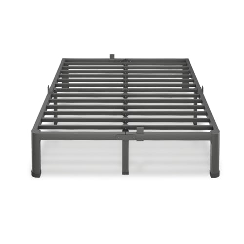 VIPSHOW 10 Inch Full Bed Frame with Round Corners No Box Spring Needed | 3500lbs Heavy Duty, Under bed storage, 4 mattress stoppers, Headboard holes, Noise-free, Easy assembly & rubber covers - size: Full, style: 10 Inch