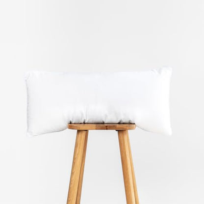 Hofdeco Water Resistant Synthetic Down Alternative Long Lumbar Pillow Insert Sham Stuffer, Rectangle Form, 13"x27" - color: 13"x27", size: 13"x27"