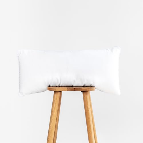 Hofdeco Water Resistant Synthetic Down Alternative Long Lumbar Pillow Insert Sham Stuffer, Rectangle Form, 13"x27" - color: 13"x27", size: 13"x27"