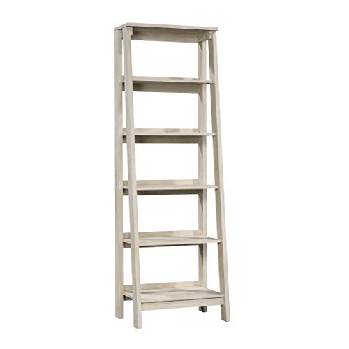 Sauder Trestle 5 Bookcase/Book Shelf, L: 23.54" x W: 16.61" x H: 71.14", Chalked Chestnut finish - color: Vintage Oak