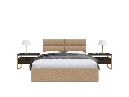 Vänt Wall Mounted Headboard Panels, Queen/Full, Faux Merino Wool Camel - color: Faux Merino Wool Camel, size: 30"