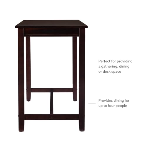 Linon 36 inch Height Pub Claridge Table, Walnut Counter - color: Walnut, size: Counter Height